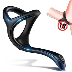 Anneau de pénis en silicone pour éjaculation retardée, érection plus forte, scrotum masculin réutilisable, anneau de pénis, agrandisseur de bite, jouets sexuels