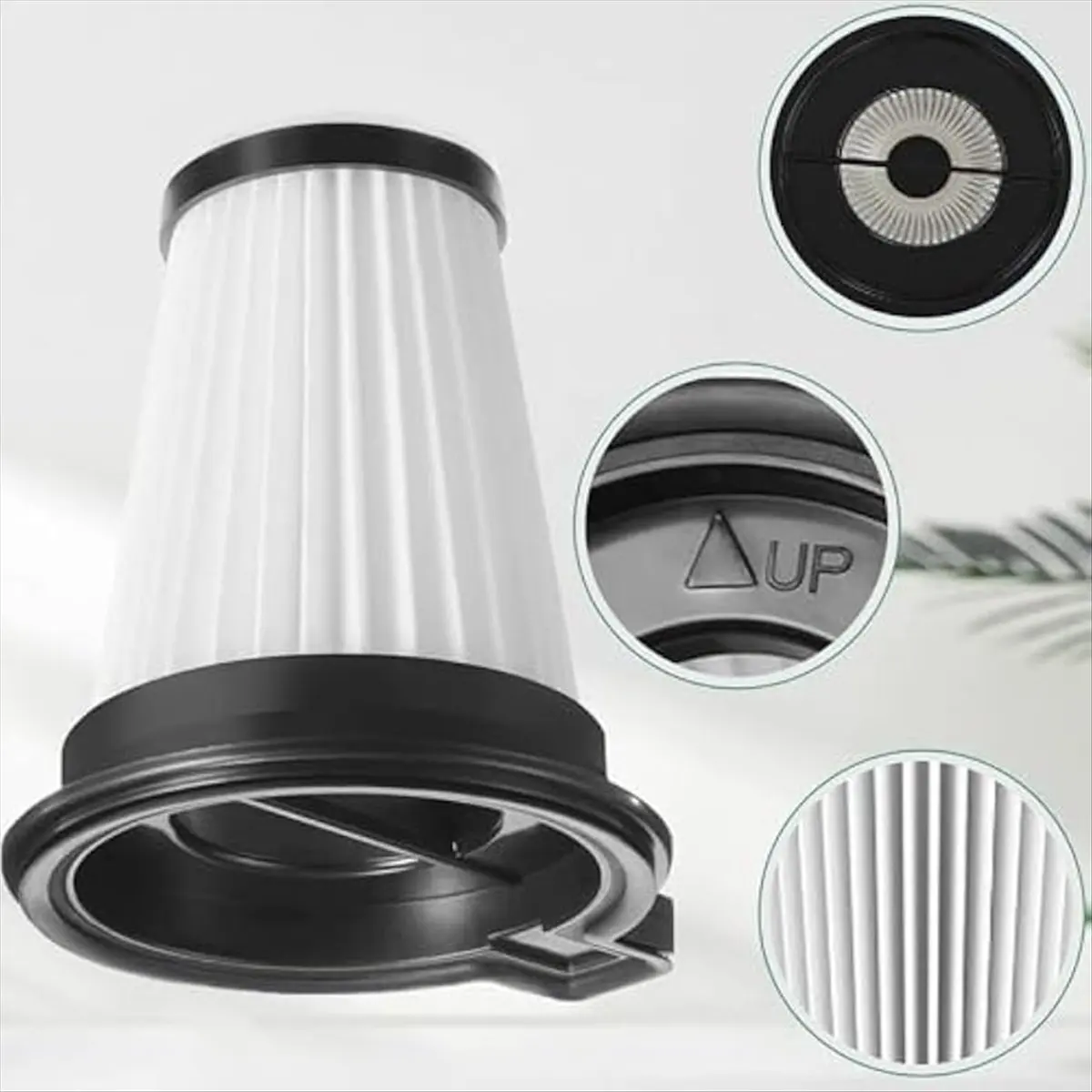 N14R Top 2Pack Hepa Filter Replacement for Cordless Vacuum Cleaner Accessories Parts with 1pc Cleaning Brush