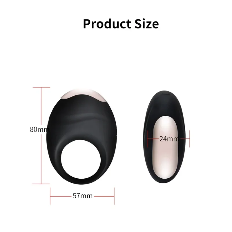 USB Charging Waterproof Vibrator Cock Ring Penis Ring Sex Toys For Men Delay Ejaculation Penis Vibrator Clitoris Stimulator