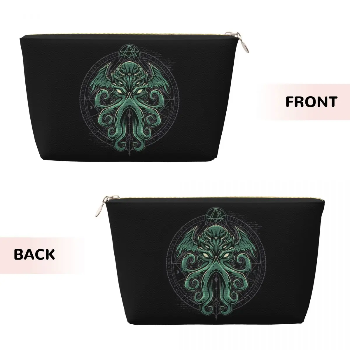 Custom Great Cthulhus Travel Cosmetic Bag Women Horror Movie Lovecraft Toiletry Makeup Organizer Lady Beauty Storage Dopp Kit