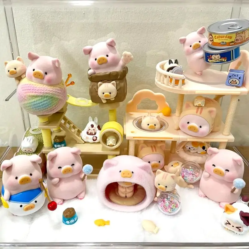 

Слепая коробка LULU The Piggy Caturday Series, фигурка Kawaii, модель игрушки, загадочные коробки, декор для рабочего стола, кукла, фигурка, подарок на день рождения