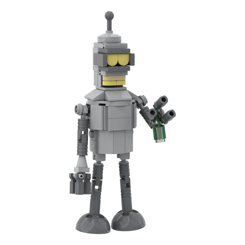 MOC-Robot Futuramaeds Benders décennie s de construction pour enfants, modèle de briques, figurines de robots Bad Guatemala, jouet cadeau, Mech