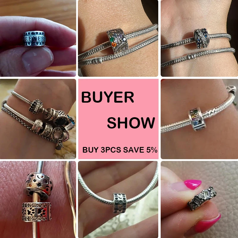 925 Sterling Zilveren Kat Klauw Siliconen Spacer Kralen Gekleurde Zirkoon Past Pandora Originele Armband Mooie Diy Sieraden Cadeau