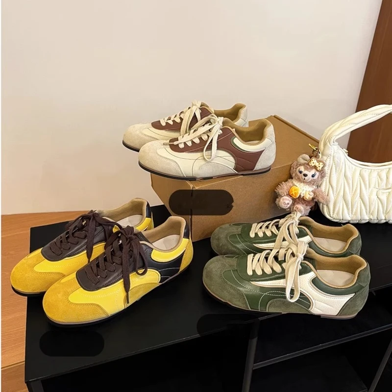 AIYUQI 2026 Women's sneakers Shoes Round Toe Flat German Training Shoes Women Plus Size Comfortable and Stylish female Shoes