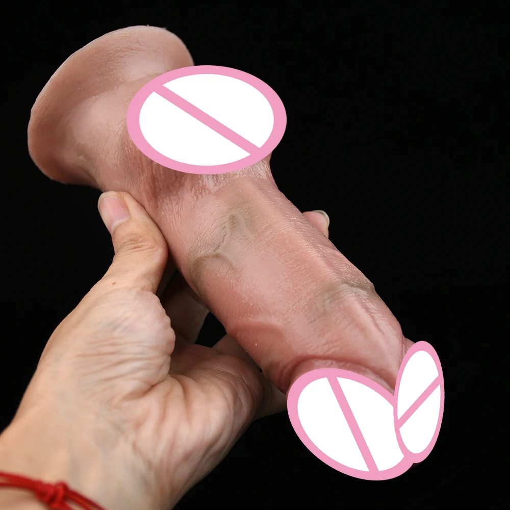 FAAK Nude Multi-Style Silicone Lifelik Penis Realistic Dildo with Suction Cup Sex Toys For Women Anal Plug Adult Products 3