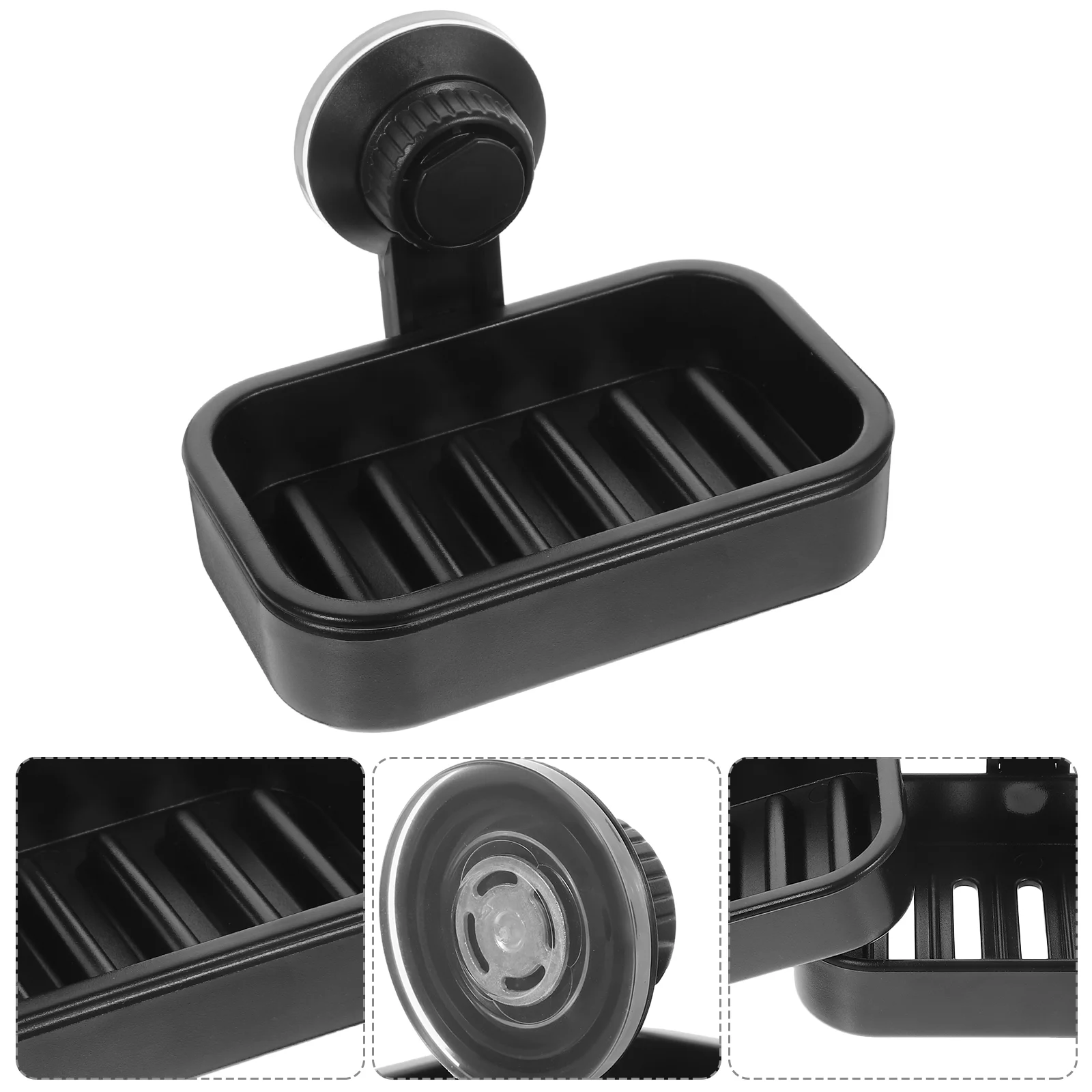 Soap Holder Sponge White Serving Tray Stainless Steel Suction Cup Dish Travel Bath Sponges