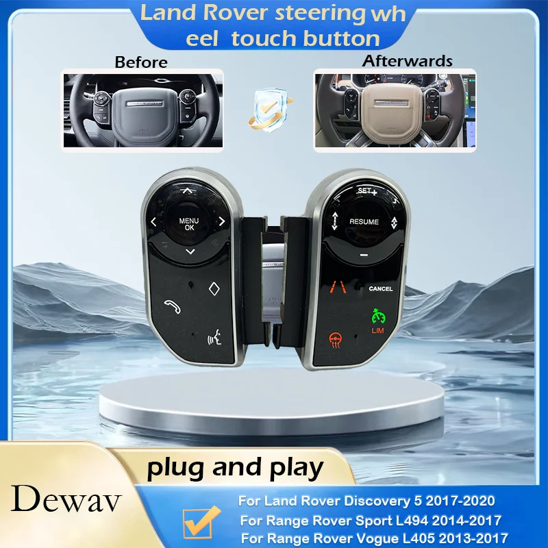 

For Range Rover Sport L494 L405 Discover 5L R5 Retain original vehicle functions multifunction Steering Wheel Touch Button Multi
