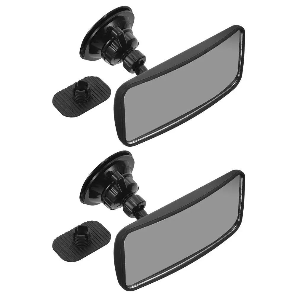 2Pcs 360° Rotatable Baby Car Mirror with Strong Suction Cup, Wide-Angle Clear View Infant Rearview Mirror