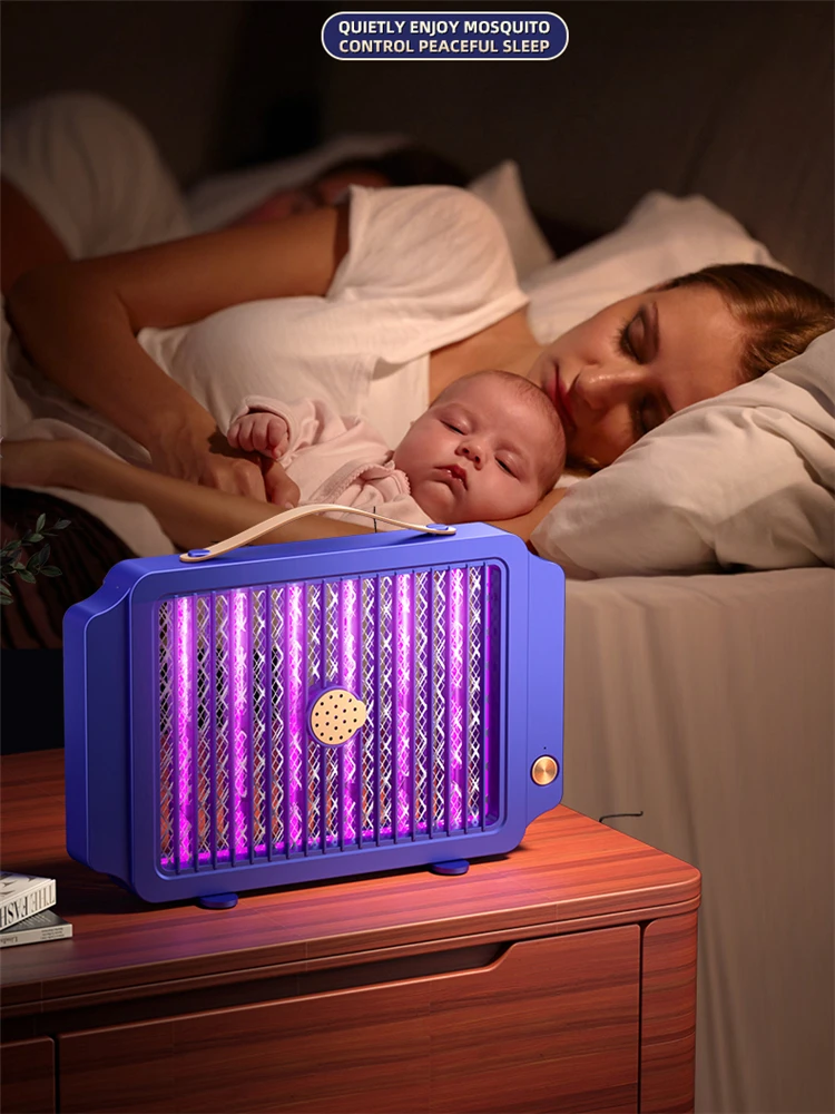 Electronic Mosquito Killer Lamp Kills Ultraviolet Light Mosquitoes Fly Swatter Bug Zapper Light Mosquito-Killer For Home