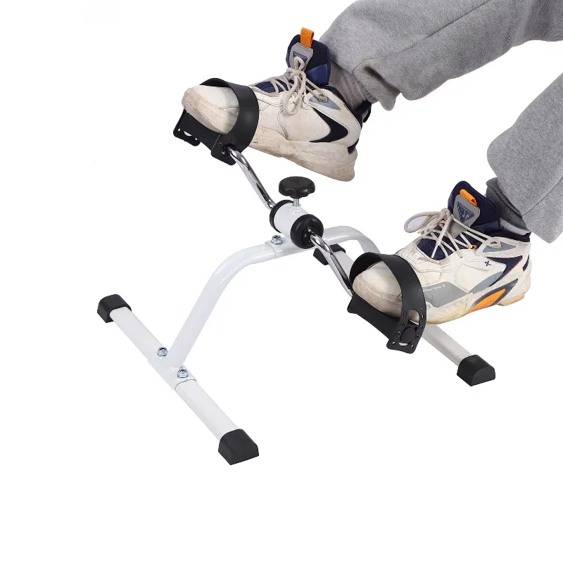 دراجة تمرين داخلية صغيرة محمولة - مدرب أرجل متعدد الوظائف لإعادة تأهيل المسنين والاستخدام المنزلي
