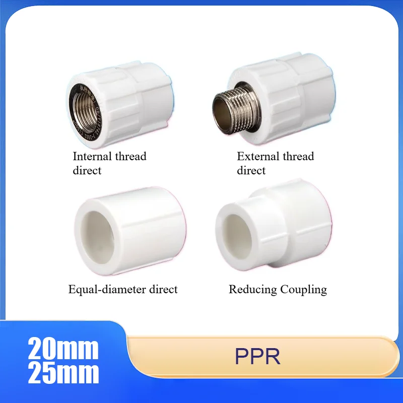 

PPR Internal Thread/External Thread Straight Elbow Fittings for Hot/Cold Water Piping Heat-Fusion Joints 4“ 20 6” 25