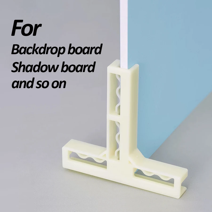 Soporte para Fondo Fotográfico, Accesorios de 40/60CM, Tablero de Fondo para Fotografía, Tipo T, con Clip para Tarjetas, 3-7mm, 2 Soportes para Fotografía Plana