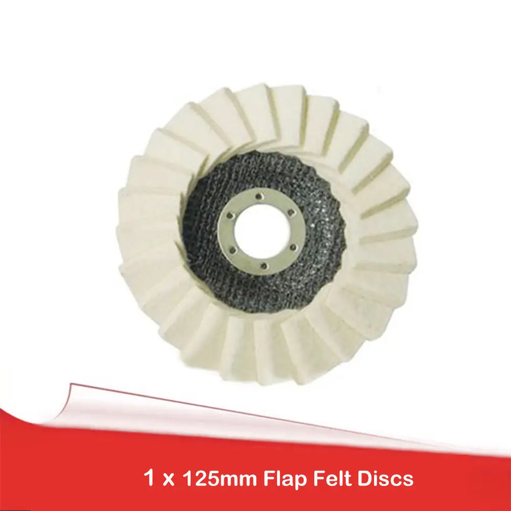 

Flap Felt Disc Polishing Wheels Angle Grinder Polisher 7000 RPM For Glass Copper Marble Metal 125mm Aluminum Polishing Disc 1PCS