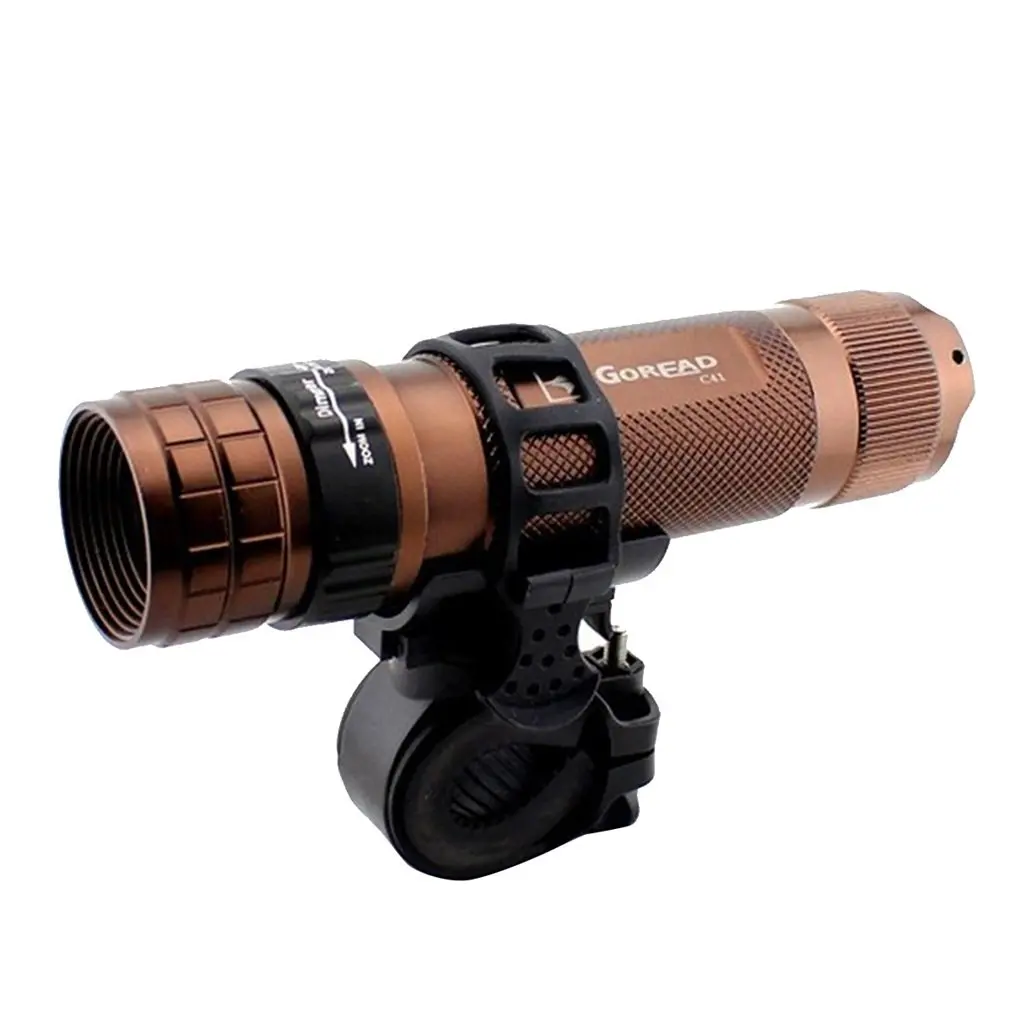 Ins stesso stile pratico supporto per bici da ciclismo a 360 gradi per torcia a LED morsetto a Clip per torcia supporto per luce da cintura per bicicletta