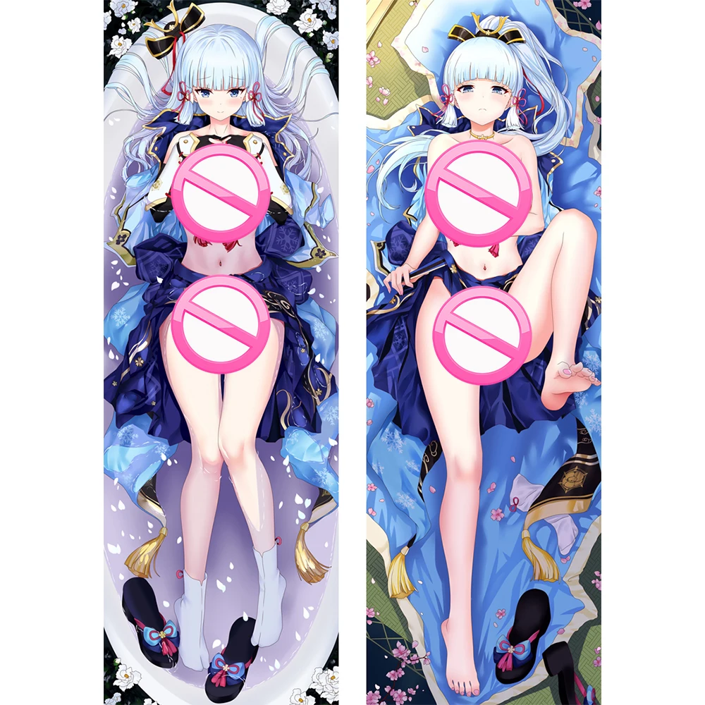 Sexy Kamisato Ayaka Dakimakura Genshin Impact Hugging Body Pillow Case Otaku Bedding Coaplay Pillow Covers Anime Cushion Cover