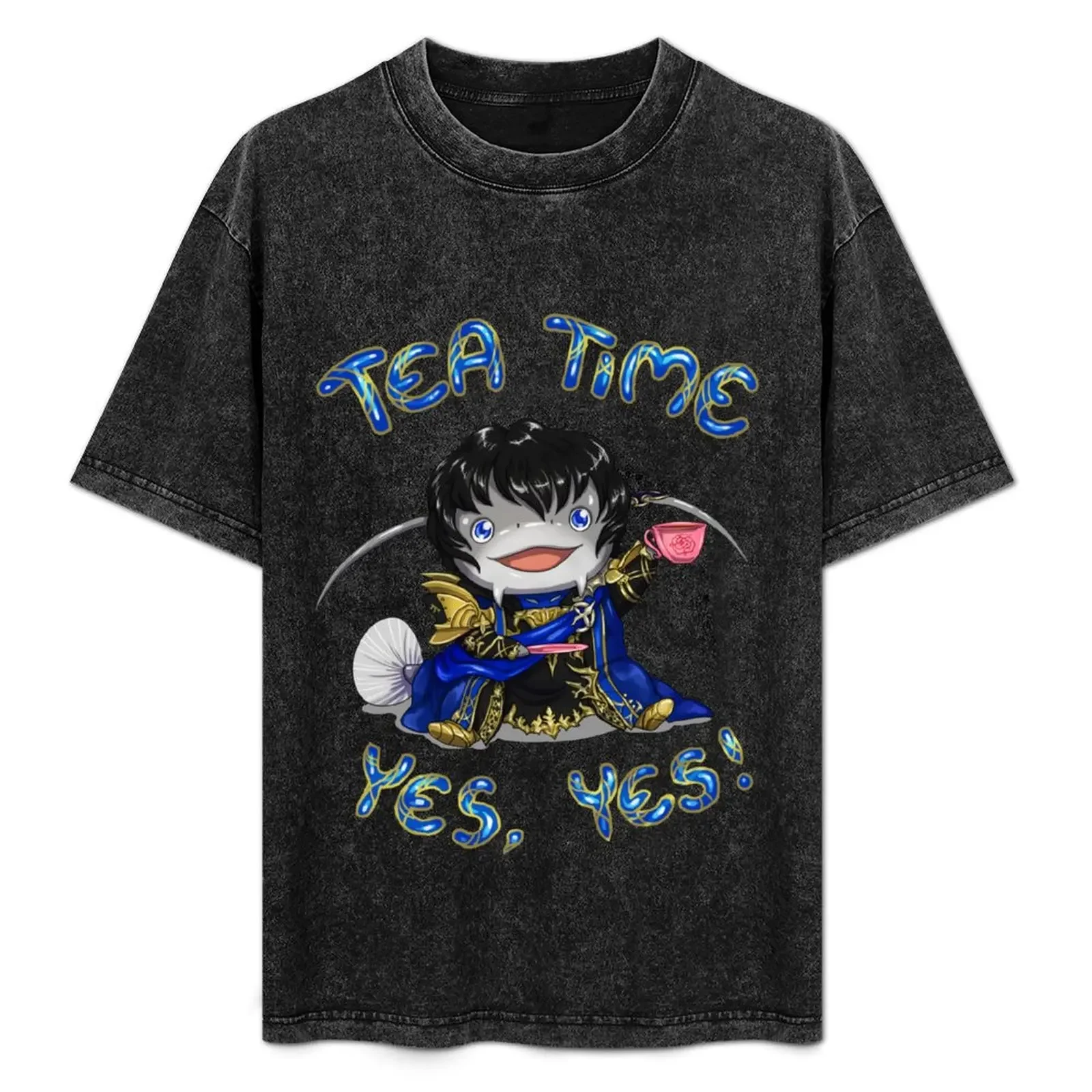 

Tea time with the Lord Gyommander! T-Shirt blacks anime figures Man t-shirt boys animal print clothes for men