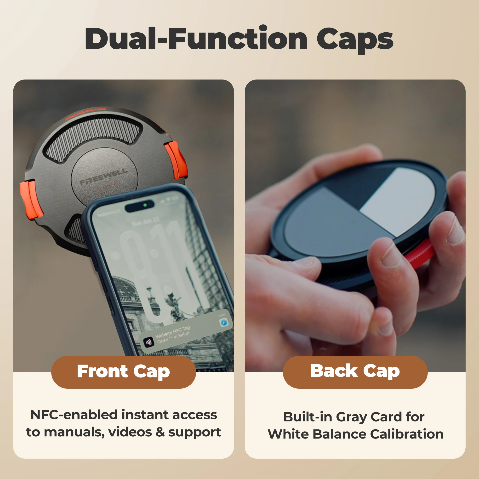 Freewell 82mm L1 Real Locking Cameras Filter All Day Kit – Hybrid VND/CPL 3-10 Stops with ND32 Filters Photography Accessories