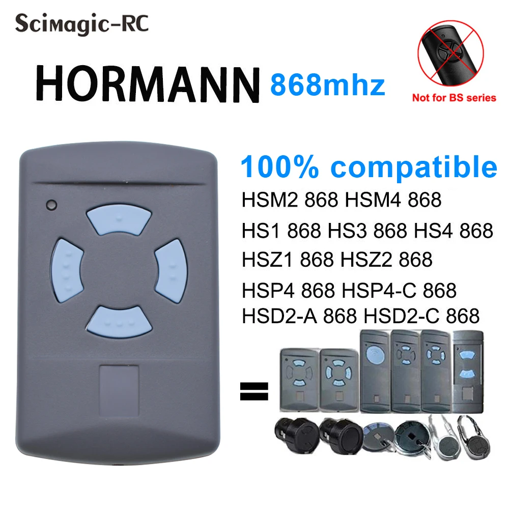 Émetteur manuel Hörmann HSM2 868 HSM4 868,35 MHZ Porte-clés de télécommande de garage