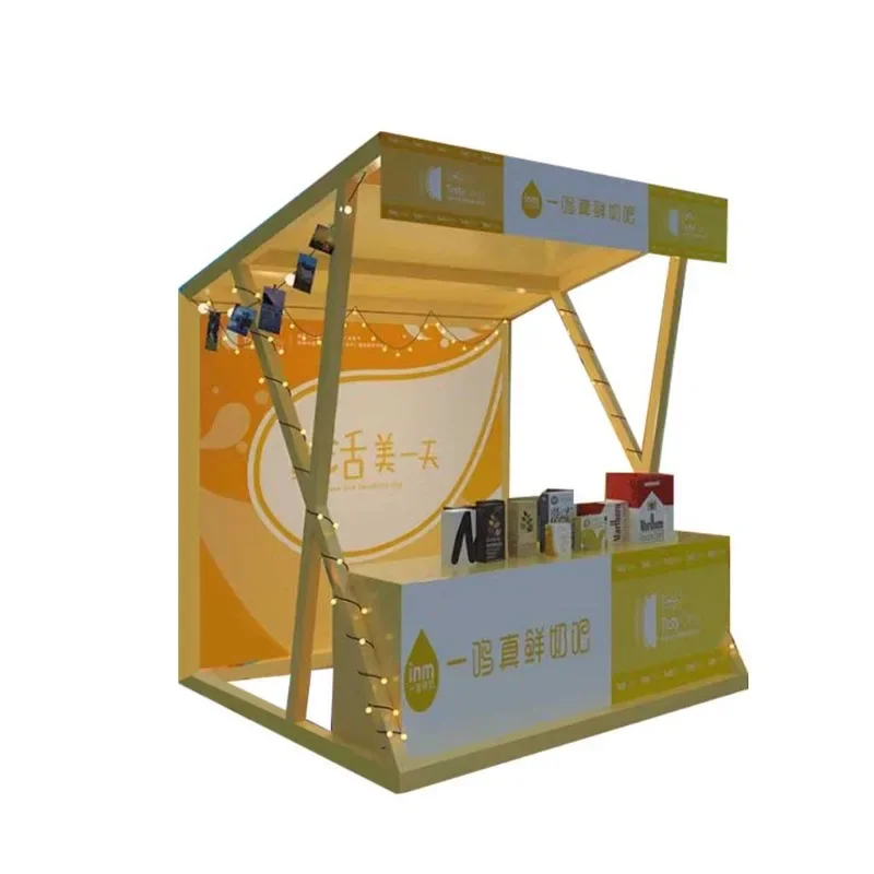 

Outdoor wrought iron booth Internet celebrity night market disassembly and assembly booth camp market