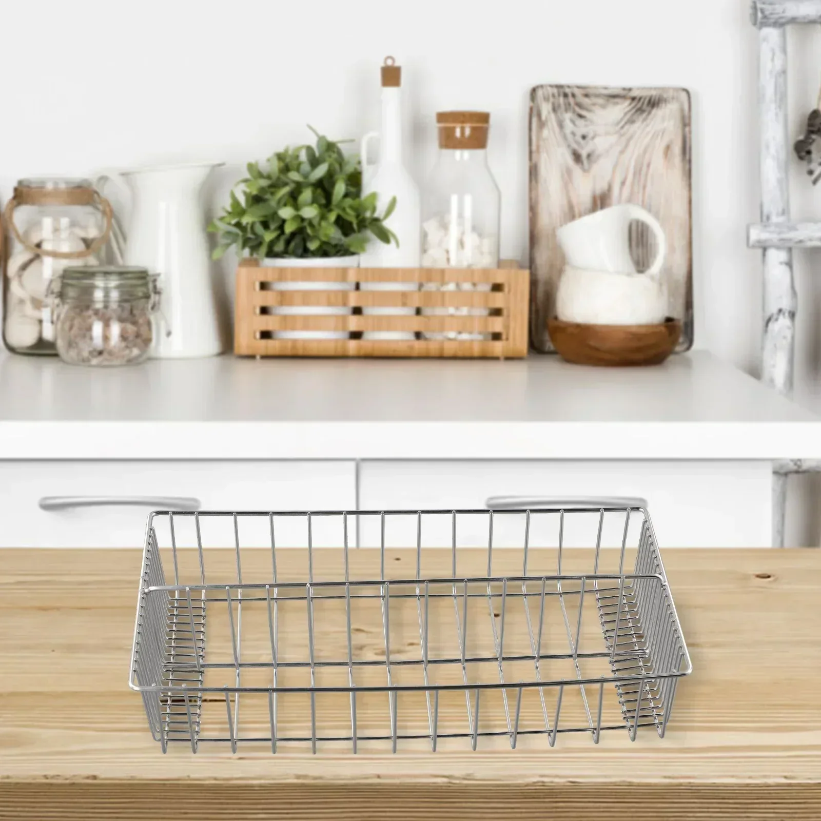 

Stainless Steel Cutlery Drying Rack Drawer Organizer Dishwasher Cutlery Holder Resistant to Deformation Long Lasting Use