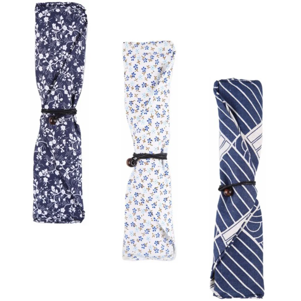 

3 Pcs Cutlery Storage Cloth Bag Spoon Chopstick Case Fabric Travel Portable Lightweight Banquet Picnic Hygiene Japanese Style