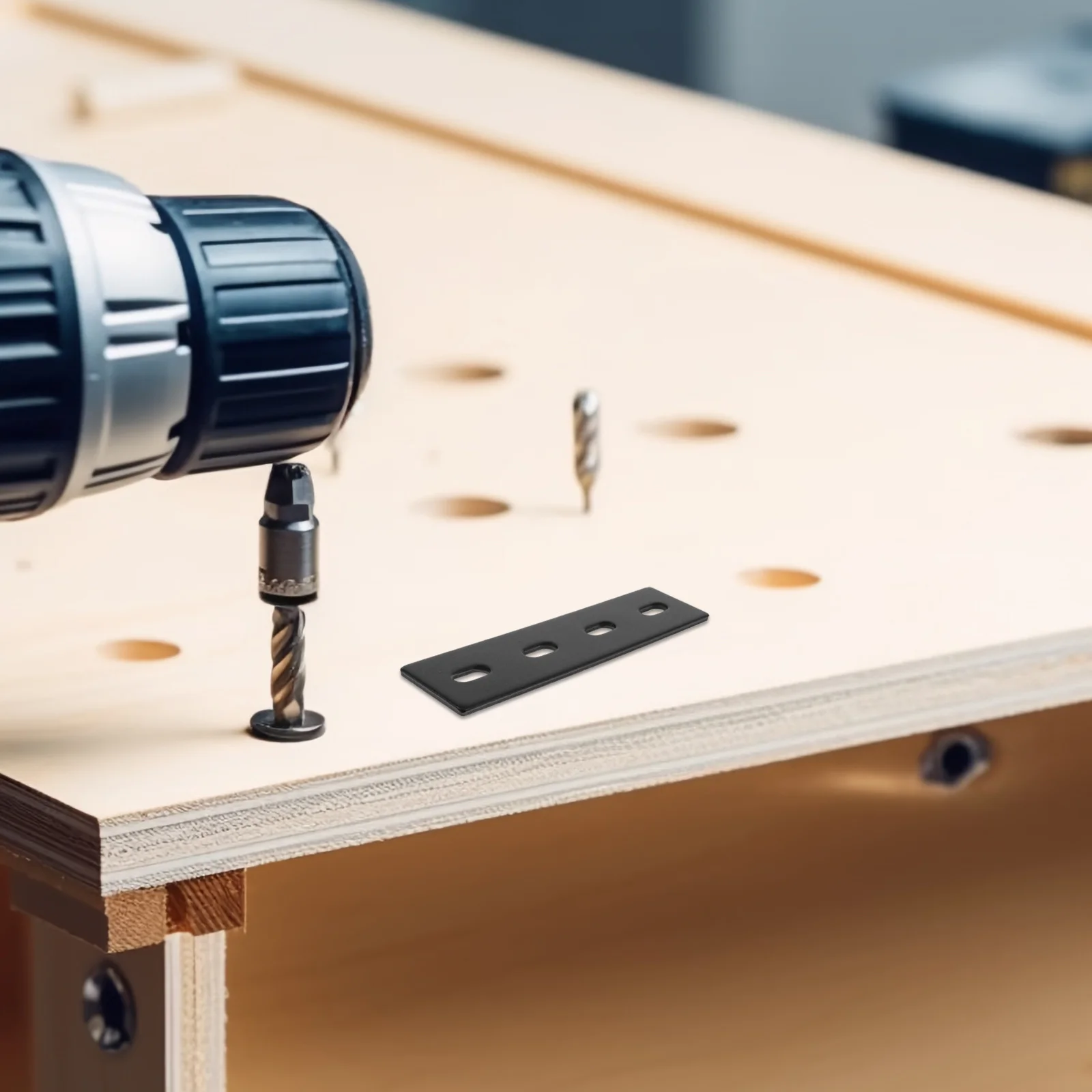 

Metal Joining Plate Rust Resistant Flat Brace for Wood Joints Connectors Furniture Repair Cabinet Corner Braces