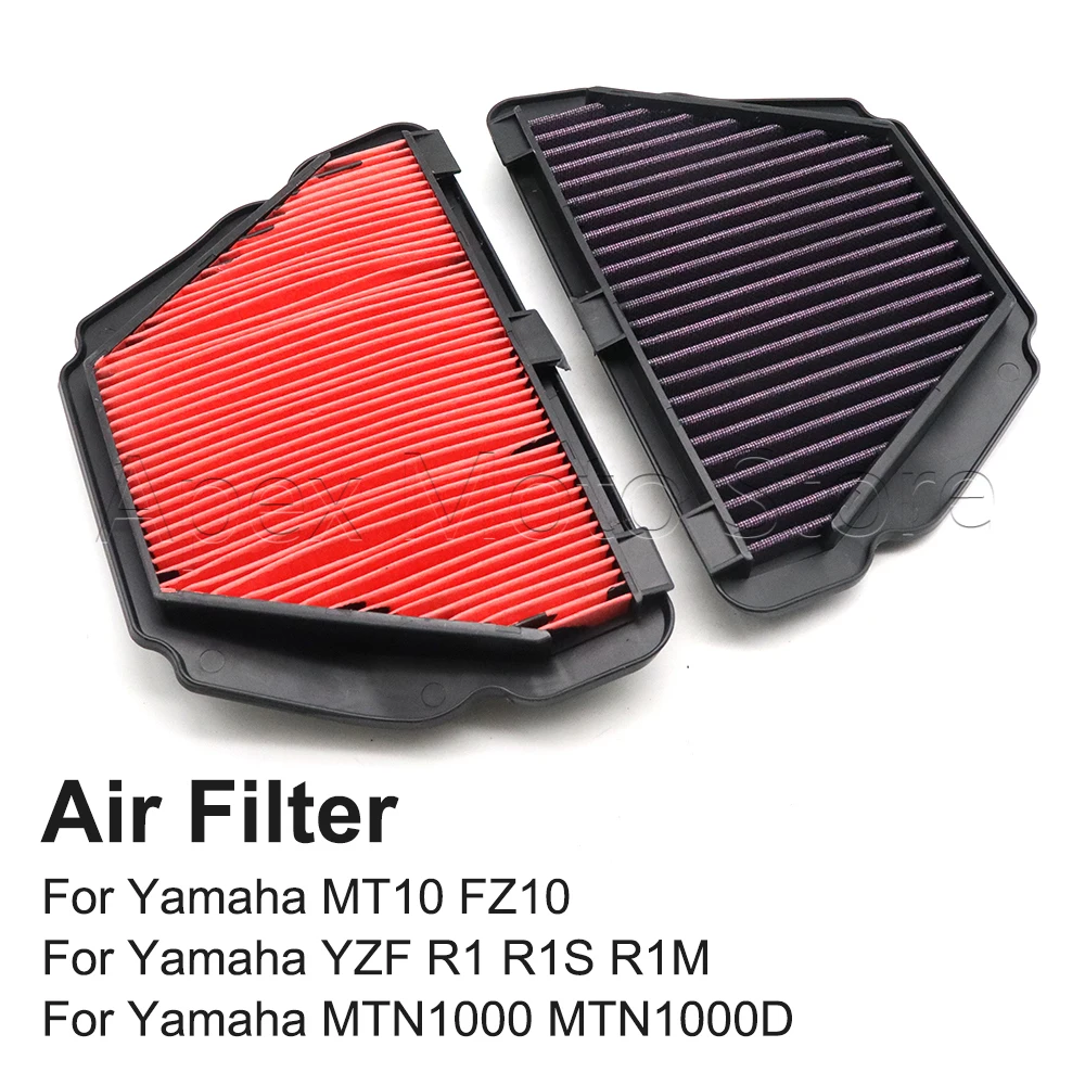 Motorcycle Accessories Air Filter Intake Cleaner YZF R1 R1M R1S MT10 FZ10 YZF-R1 60th MTN1000 D FZ-10 MT-10 SP 2015-2025