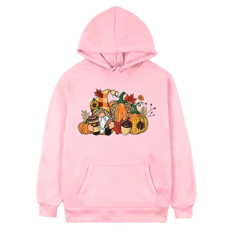 Thanksgiving SweatShirt Gnome Shirt Pumpkin Hoodie Cute Thanksgiving Top Happy Thanksgiving Sweatshirt Fall m