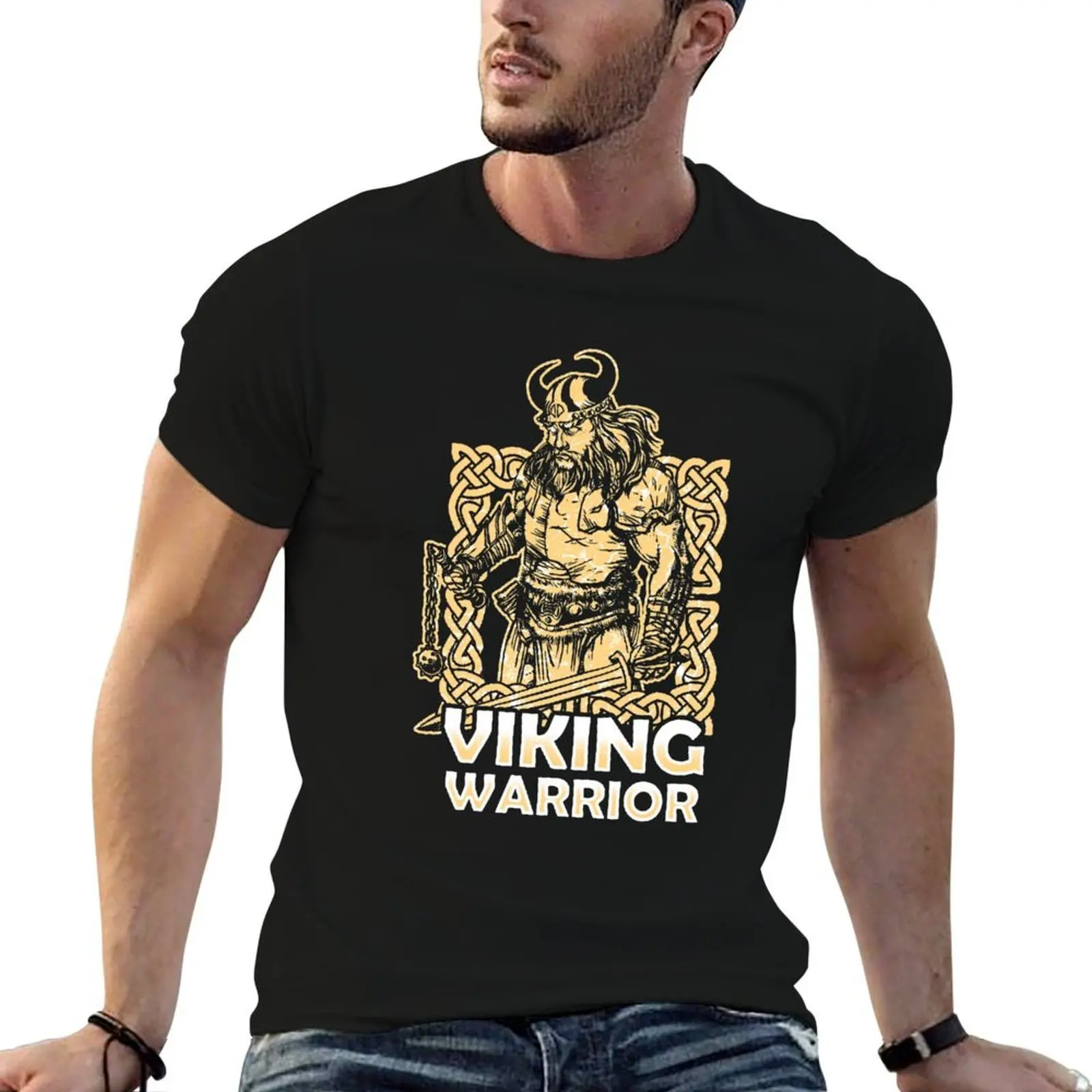 

Viking warrior T-Shirt cotton t shirts high quality funny t shirts cotton T-Shirt