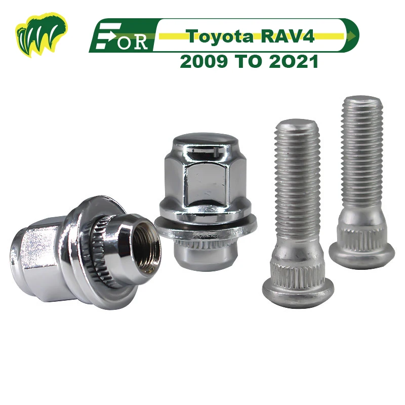 

For Toyota RAV4 2009 TO 2O21 Tire Screws Wheel Hub Nuts End Nut Wheel Nut Wheel Bolts