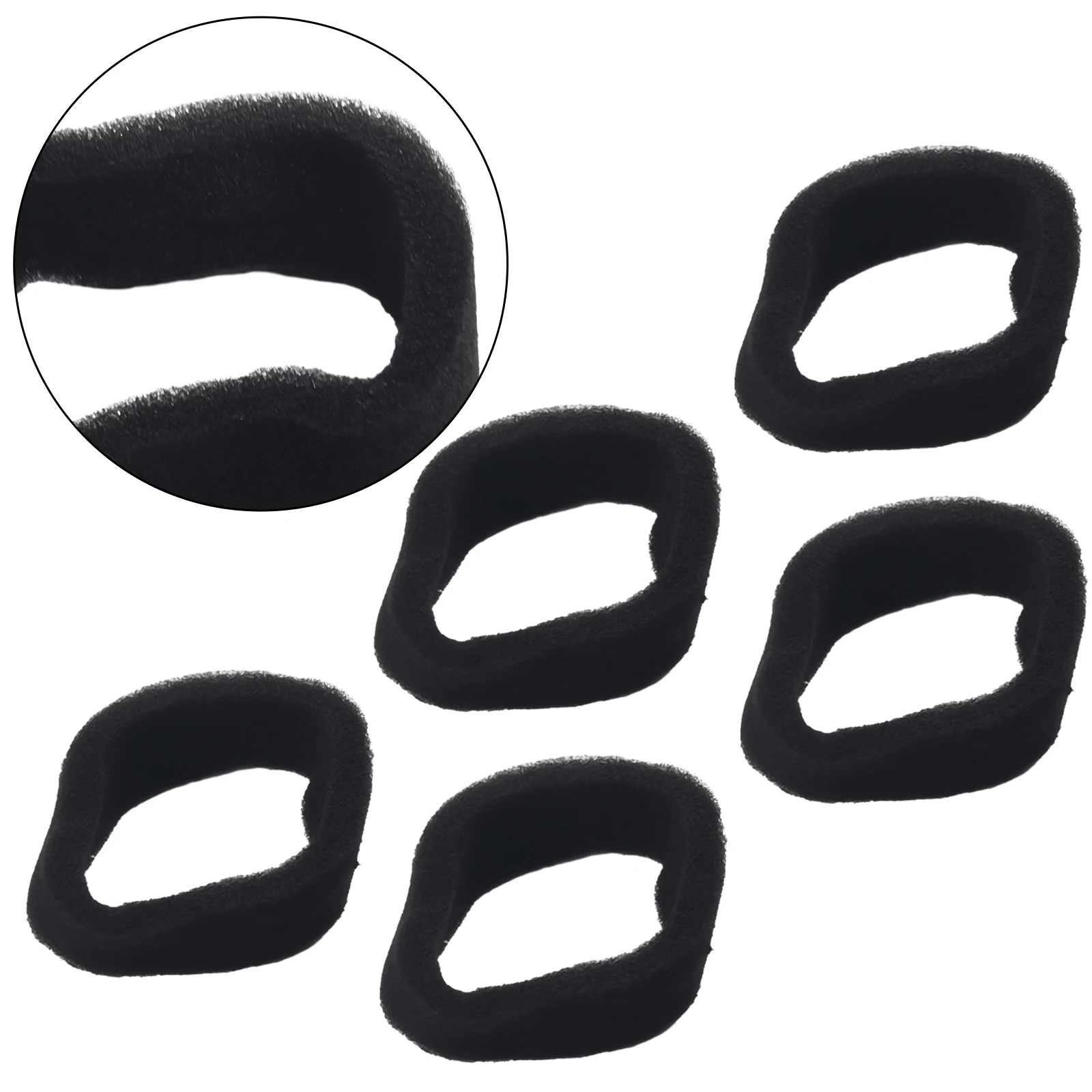 Sponge Material Replacement Filters Pack of Five Suitable for Different Types of For Strimmers (Internal Size 50mm x 43mm)