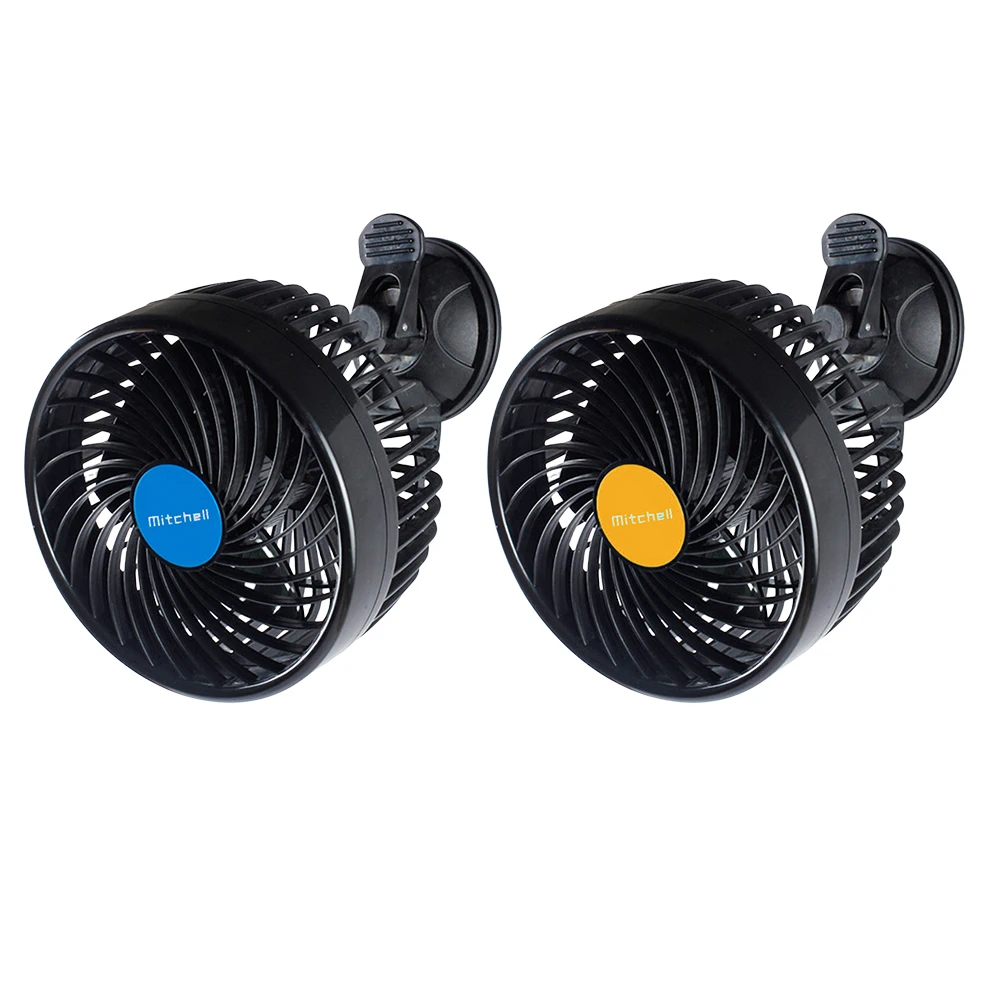 Sucker Electric Car Circulator Adjustable 12/24V Air Circulator Fan Strong Wind Electric Mini Car Fan Circulator for Vehicle SUV
