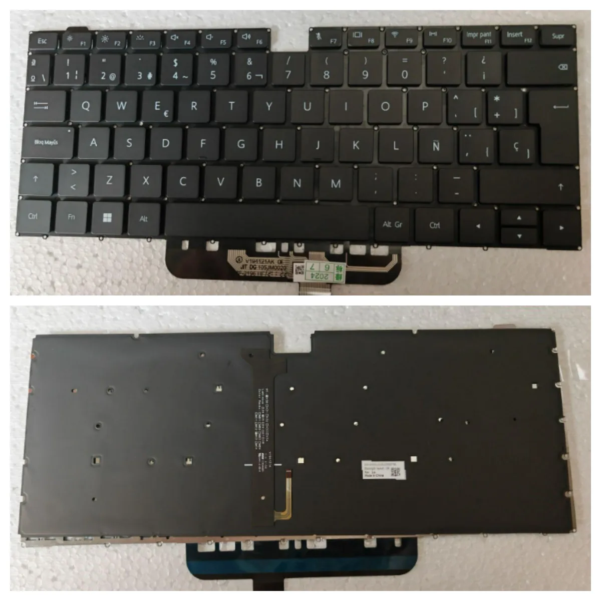 Keyboard Backlit for Huawei D14 D15 MateBook D 15 BOHK-WAX9X WFQ9 WAQ9RP black Spanish Keyboard Backlight