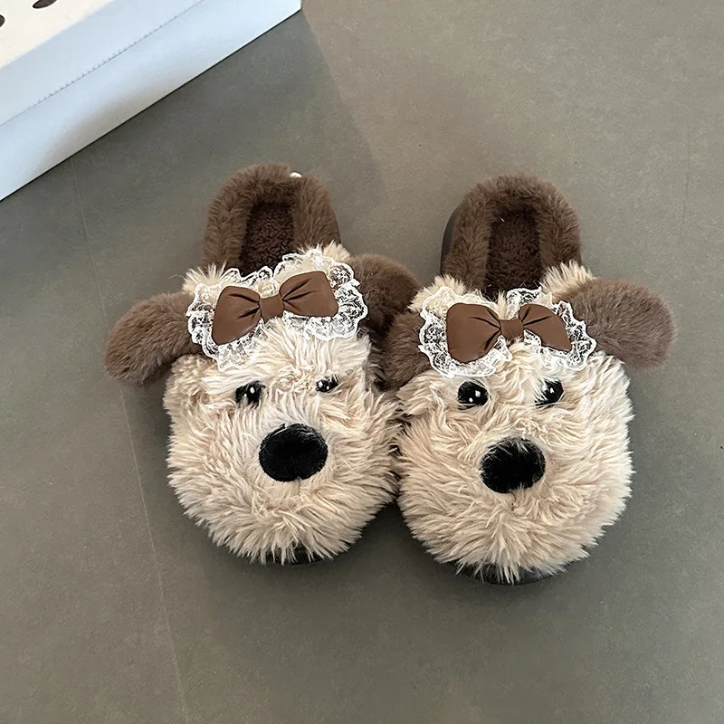 

Хлопковые тапочки для собак, домашние тапочки, уютные, мягкие, женские, на толстой подошве, удобные, теплые, осенне-зимние, нескользящие, уличные, милый подарок