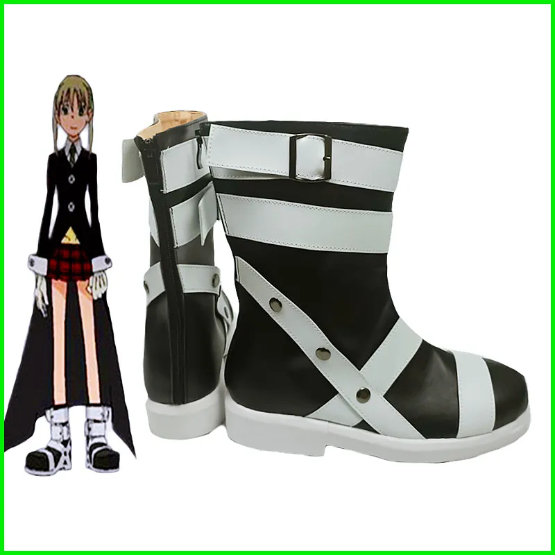 Soul Eater Maka Albarn Cosplay Shoes Boots Maka Hallowmas Carnival Party Prop Stage Women