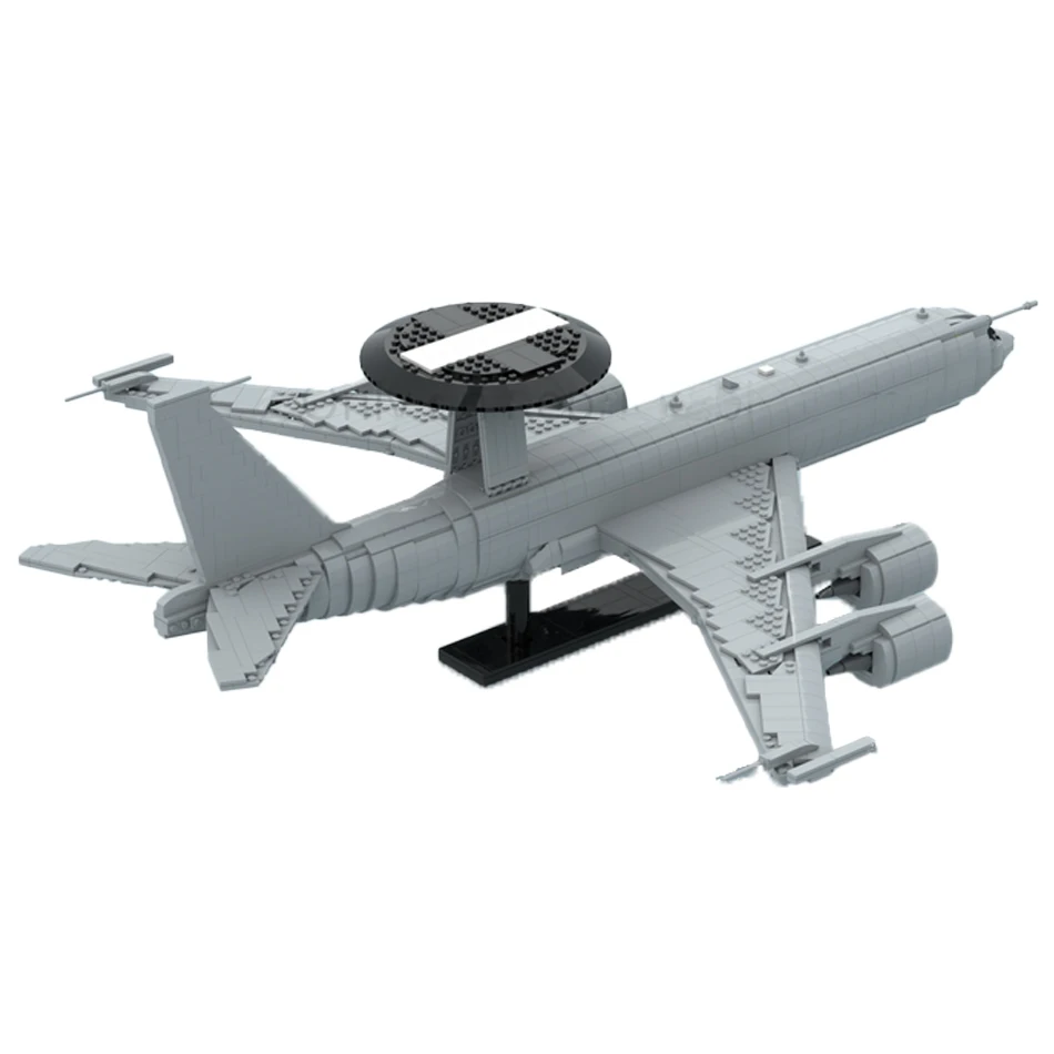 U.S.A Military Weapons Series MOC Building Block BOEING E-3D Flying Weapon Technology Model Bricks Puzzle Children Toy Gift Sets