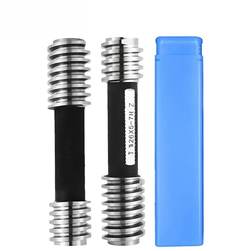 7H Tr Thread Plug Gauge MeasureTool Tr8-Tr30 High Quality GOAnd NOGOTr8 10 12 14 16 18 20 22 24 26 28 30