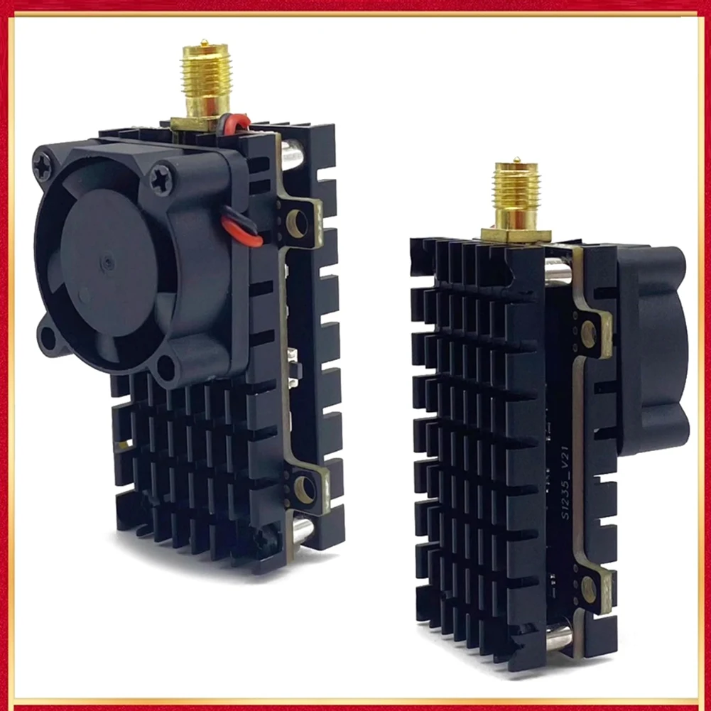 Long Range 5.8Ghz 2W FPV VTX Wireless Video Transmitter, 2000mW 48CH for Fixed Wing Drones, over 20Km Range