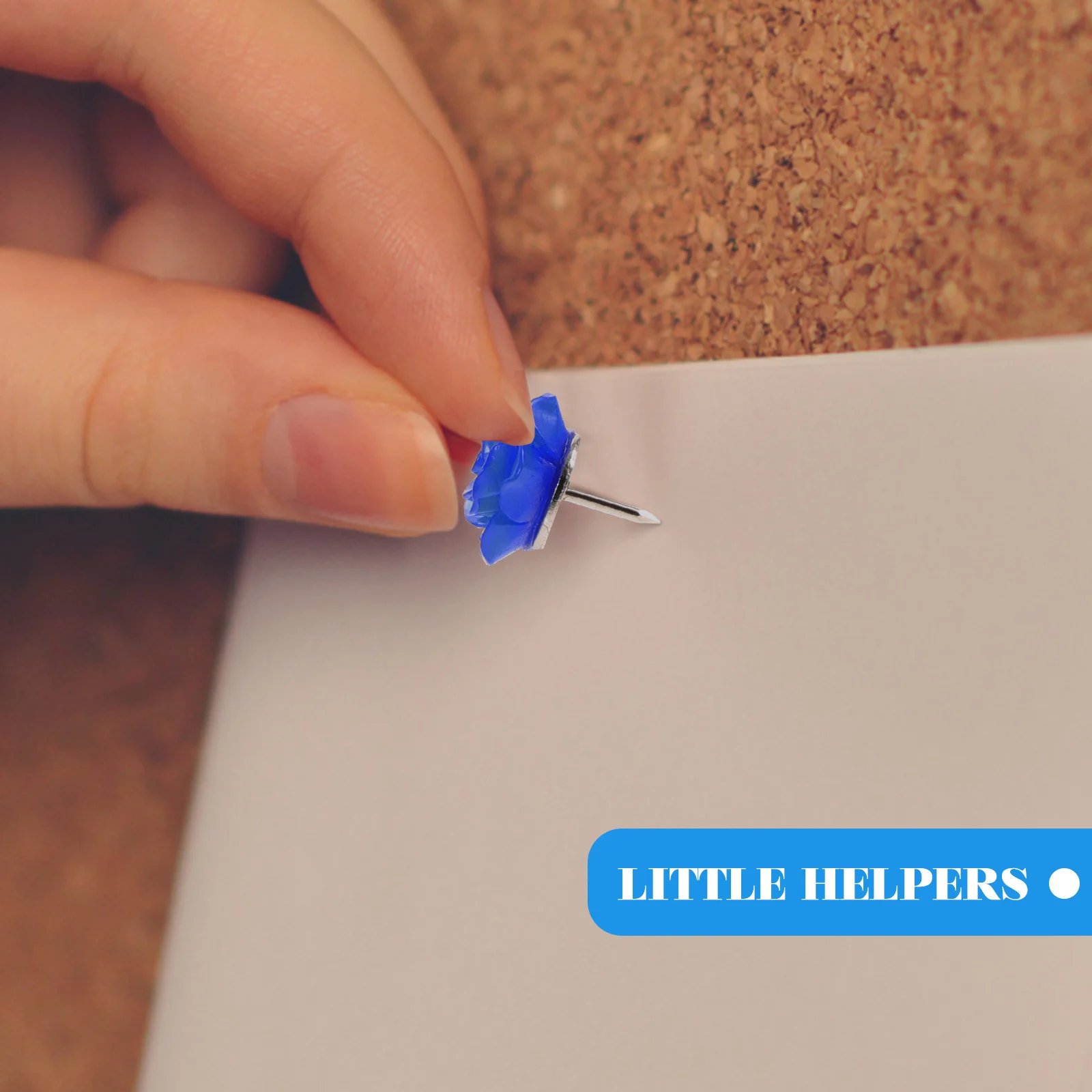 30Pcs Colorful Pushpins Flower Style Thumb Tacks for Daily Use Home Decoration Map Planning Small Compact Fixing Tacks