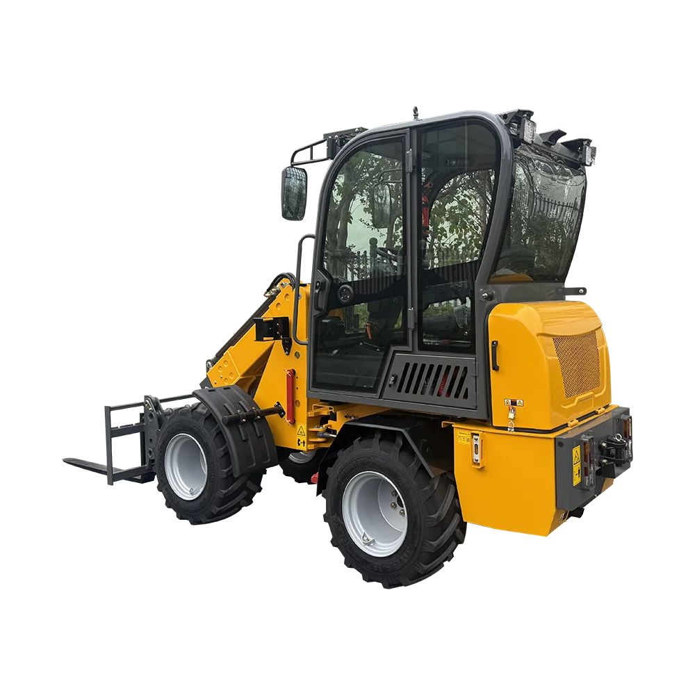 محرك CE صغير EPA ZL918X 1.5 طن رباعي العجلات لودر المزرعة عجلة المدمجة مقود بوم تلسكوبي لودر علبة التروس