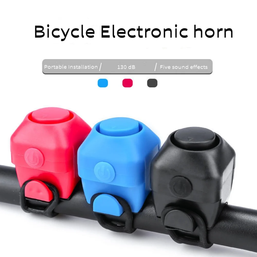 130 Db Bike Electronic Loud Horn Warning Safety Electric Bell Police Siren Bicycle Handlebar Alarm Ring Bell Cycling Accessories