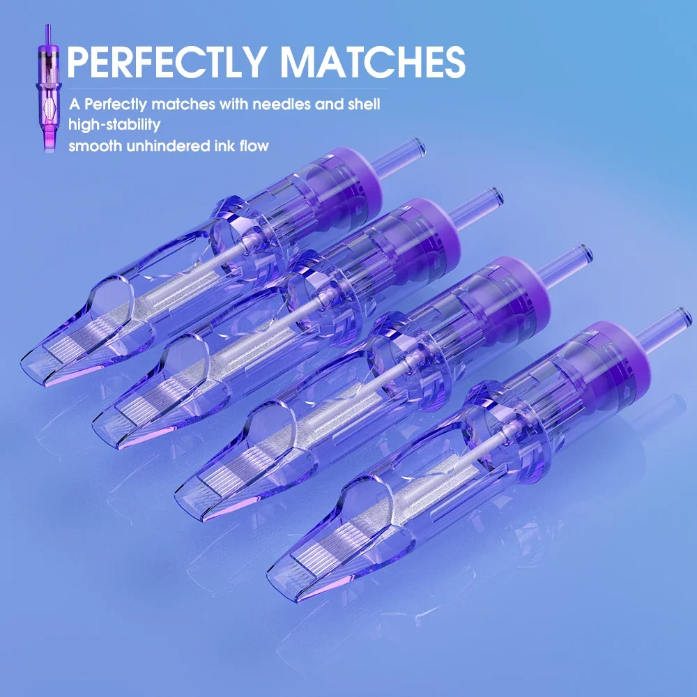 Hot Sale 20pcs/lot 0.30MM/0.35MM Pro Sterilized Magnum M Tattoo Needle Cartridge Permanent Makeup Tattoo Gun Supplies