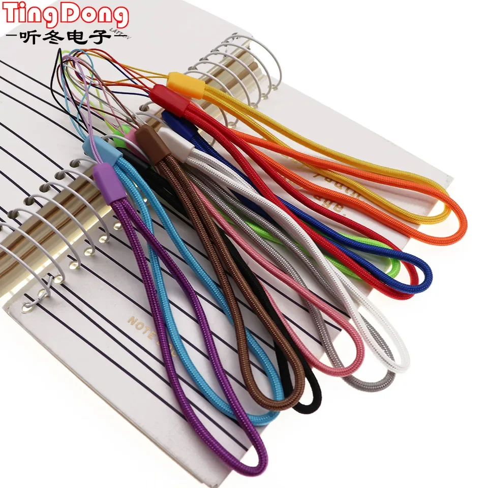 

Nylon wrist hand cell phone mobile chain straps Charm Cords DIY Hang Rope Lanyard Random Color Mobile Phone Strap
