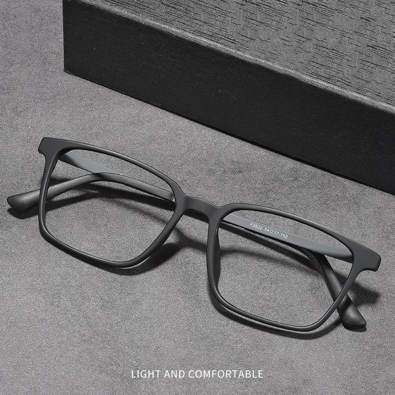 Ultralight Square Eyeglasses Frame Men Anti Blue Light Reading Glasses Male Spectacles for Prescription Diopter 0 +150 +175 +250