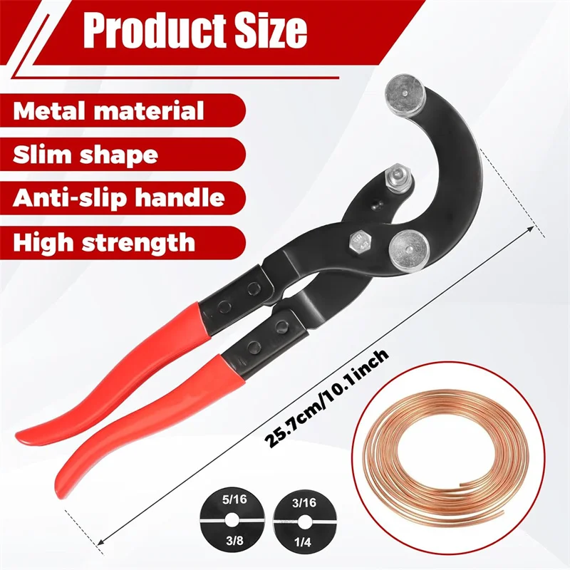 4 in 1 Manual Tube Bender Pliers Versatile Pipe Bender Tool Brass Steel Aluminum Pipe Brake Line Manual Pipe And Tube Bender