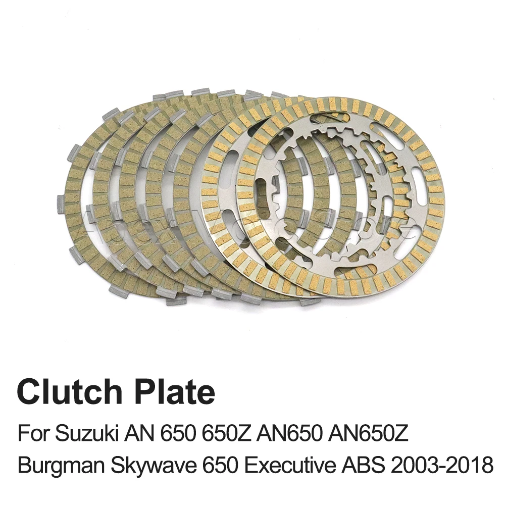 For Suzuki AN 650 650Z AN650 AN650Z Burgman Skywave 650 Executive ABS 2003-2018 Motorcycle Clutch Plate Friction Disc Kits