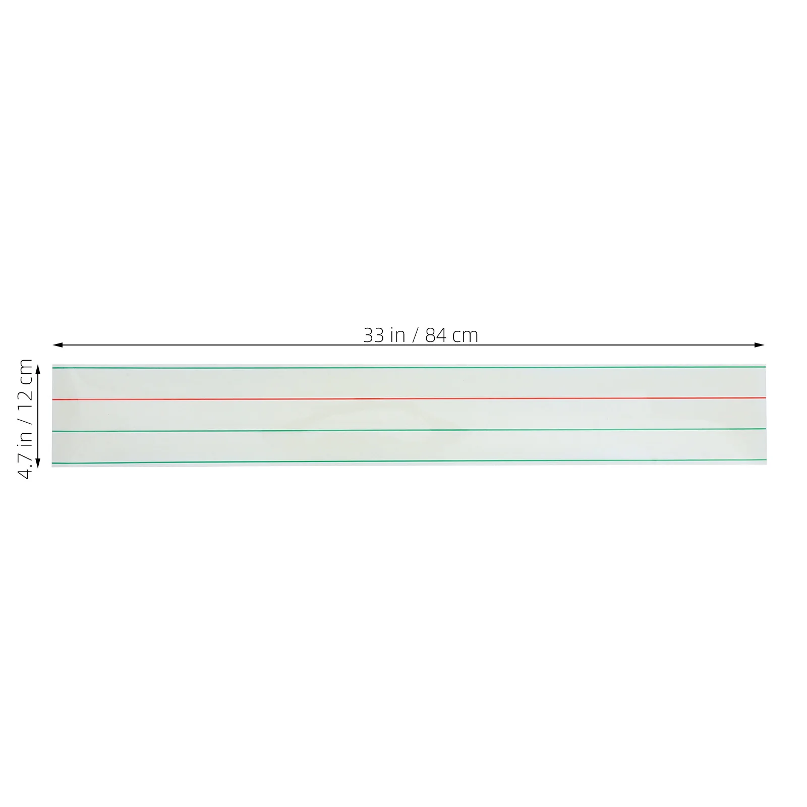 Tableau blanc magnétique rouge à quatre lignes et trois grilles, autocollant effaçable à sec pour salle de classe, maison, école, réfrigérateur, aimants