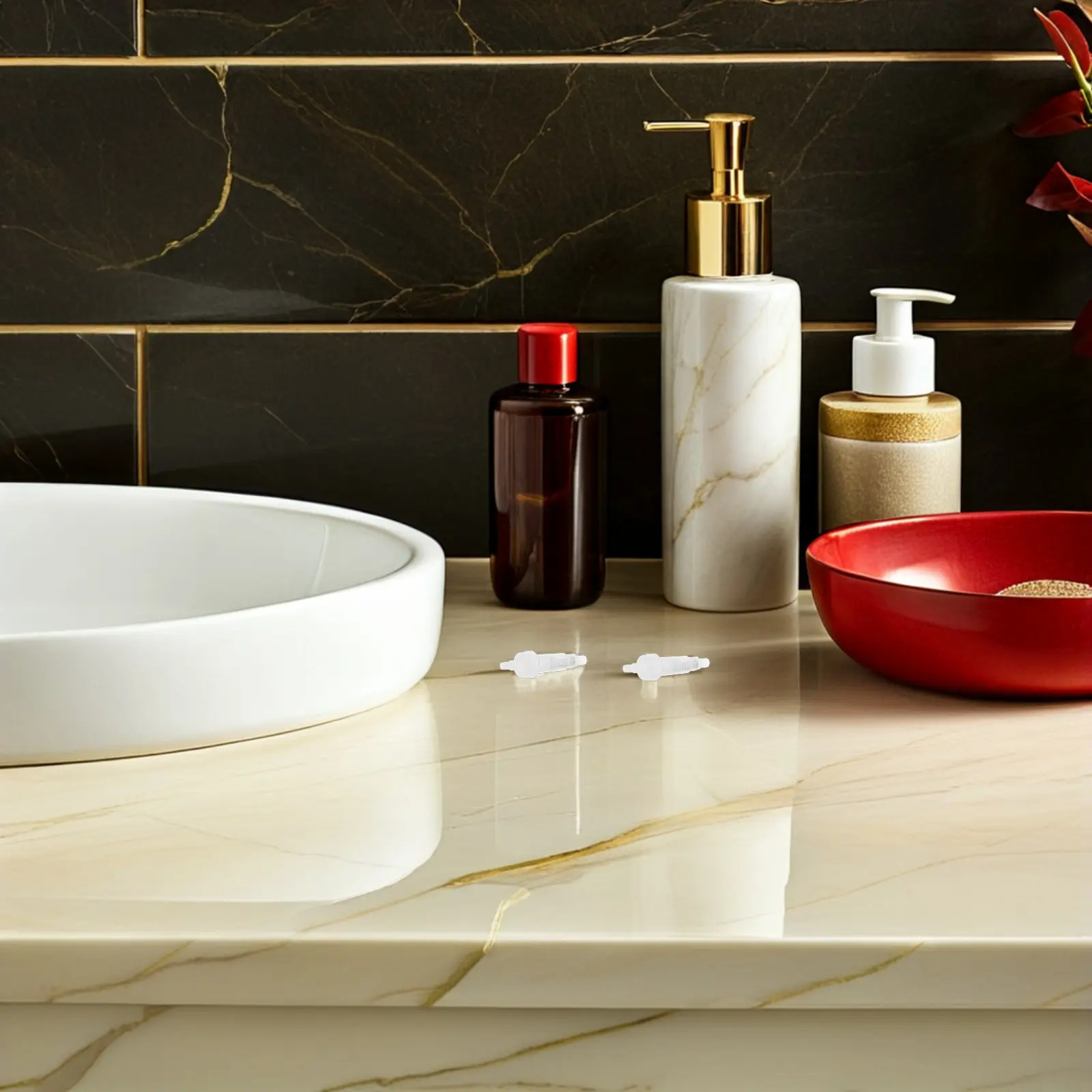 

Набор из 5 универсальных насосов-дозаторов для мыла, геля для душа, шампуня, легко устанавливаемые, для бутылок с жидким мылом и моющими средствами