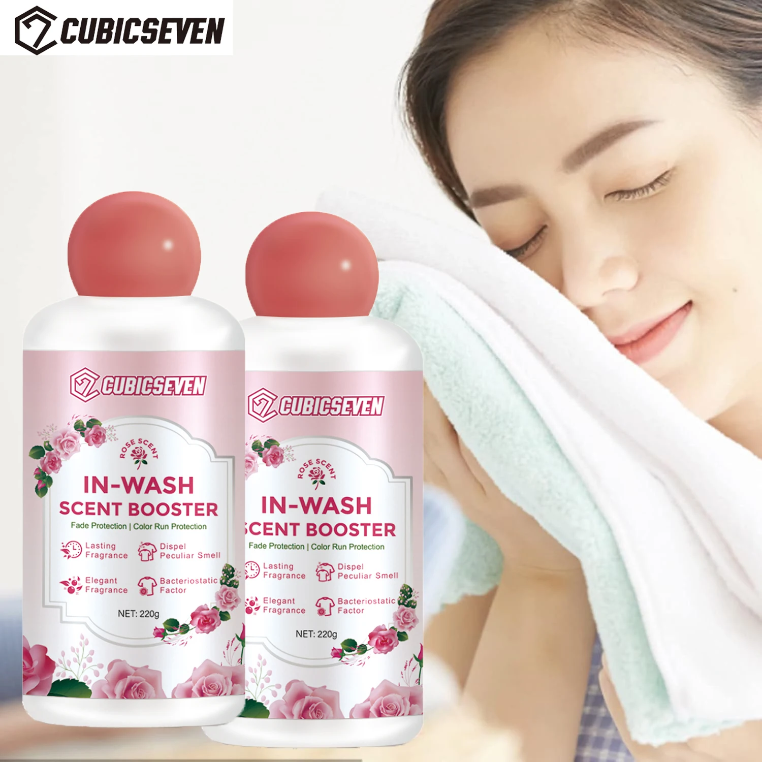 Cubicseven 240g Washing Detergent Clothes Laundry Lasting Fragrance Beads Clean Clothing Laundry Softener Fabric Scent Boosters