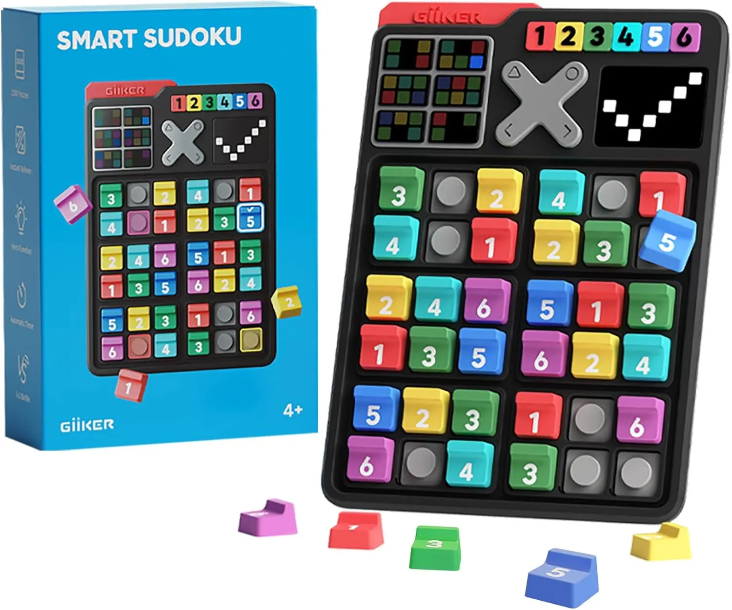 Jogos de quebra-cabeça de sudoku inteligentes, 2500 desafios originais sudoku para crianças, quebra-cabeça de provocação de cérebro para crianças, jogos de viagem presentes de aniversário f